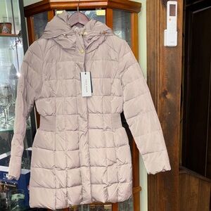 Cole Haan Women's Light Pink Quilted Puffer Jacket